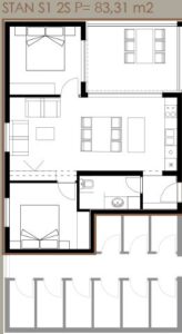 Neubauwohnung, Verkauf, Privlaka, Privlaka